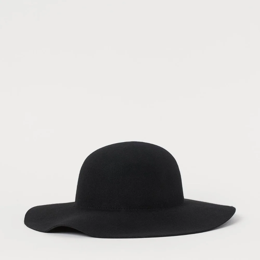 H&M Pure Wool Hat NWT BLACK 100% WOOL - Picture 7 of 8